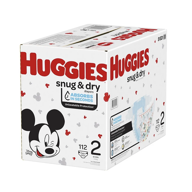 Huggies Snug & Dry Diapers, Giga Pack