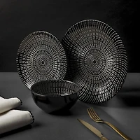 Thyme & Table Stoneware Round Salad Plate, Maddox Collection, Dinnerware
