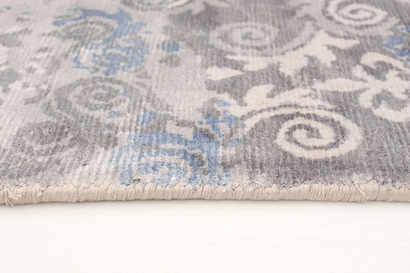 ECARPETGALLERY 4'11" x 7'11"  Contemporary Galleria Hand Loomed Area Rug for Living Room, Dining Room and Bedroom in Grey