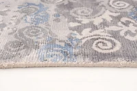 ECARPETGALLERY 4'11" x 7'11"  Contemporary Galleria Hand Loomed Area Rug for Living Room, Dining Room and Bedroom in Grey
