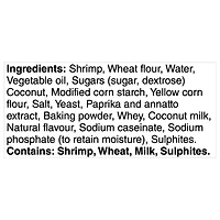 BlueWater Seafoods Coconut Shrimp Whole Shrimp, Breaded with Crunchy Panko Breadcrumbs, Frozen, 255 g Package, Crunchy coconut shrimp with panko breading