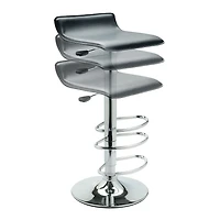 Winsome Spectrum Adjustable Swivel Stool, Black & Chrome - 93129