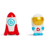 Munchkin Galaxy Buddies™ Water Safe Light Up Bath Toy Set - Astronaut & Rocket Ship