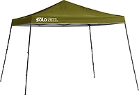 Quik Shade 11' x 11' Solo Steel 90 Square Feet of Shade Slant Leg Outdoor Pop-Up Canopy, Olive