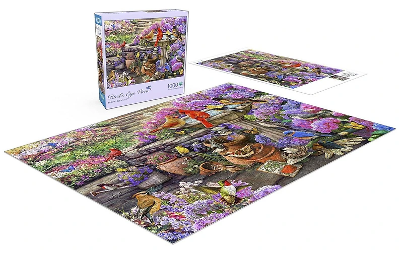 Buffalo Games Le puzzle Bird's Eye View Spring Clean Up en 1000 pièces
