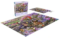 Buffalo Games Le puzzle Bird's Eye View Spring Clean Up en 1000 pièces