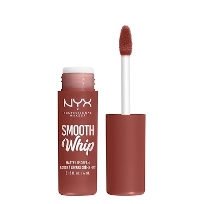 NYX PROFESSIONAL MAKEUP, Smooth Whip, Matte Lip Cream, Shea + cocoa butter, Vegan Formula, 4ml