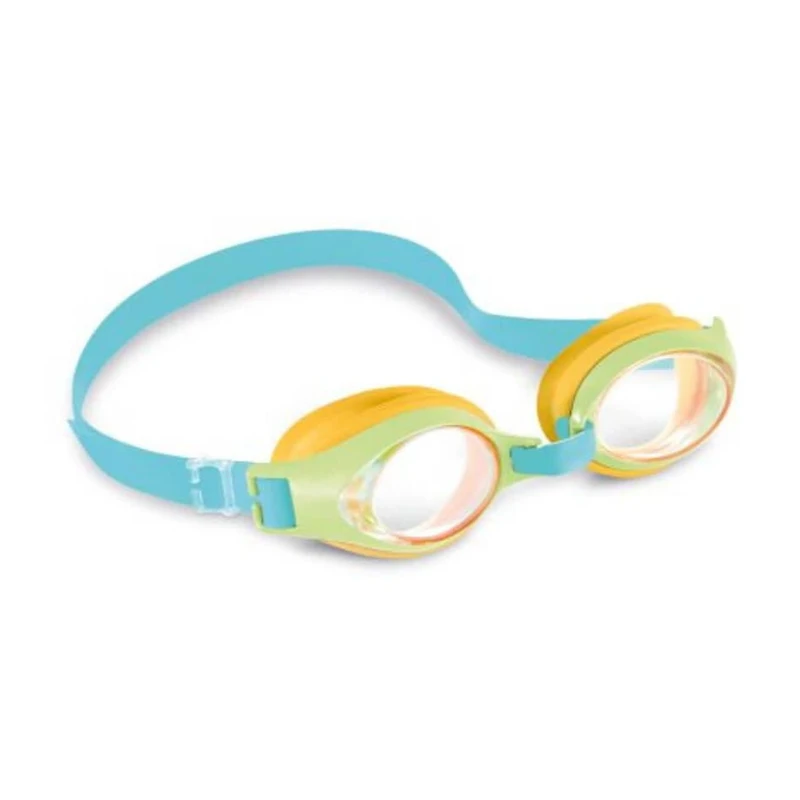 Lunettes de Plongée Junior Intex pour Enfants, À partir de 3-8 ans, Sangle Ajustable et Verres en Polycarbonate