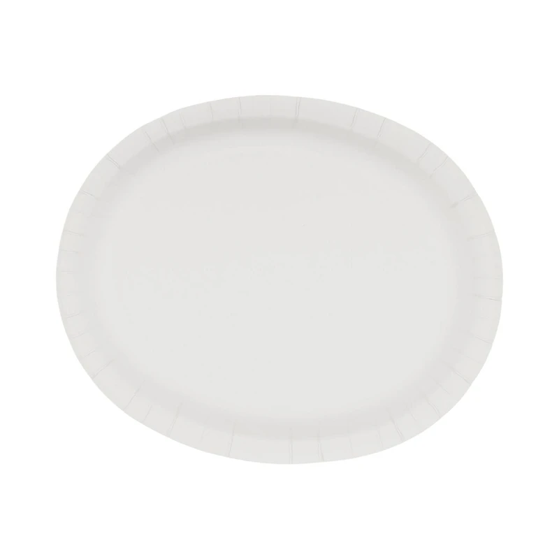 Une façon de célébrer ! 8 assiettes ovales - Feuille