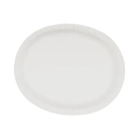 Une façon de célébrer ! 8 assiettes ovales - Feuille