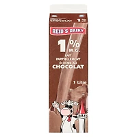 Reid's Dairy Lait Partiellement Écrémé au Chocolat 1% M.G. 1 litre