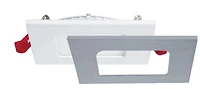 Luminaires encastrés profilés 4 pouces Carré, Nadair, 3 températures de lumière intégrées (3000K, 4000K, 5000K), intensité réglable