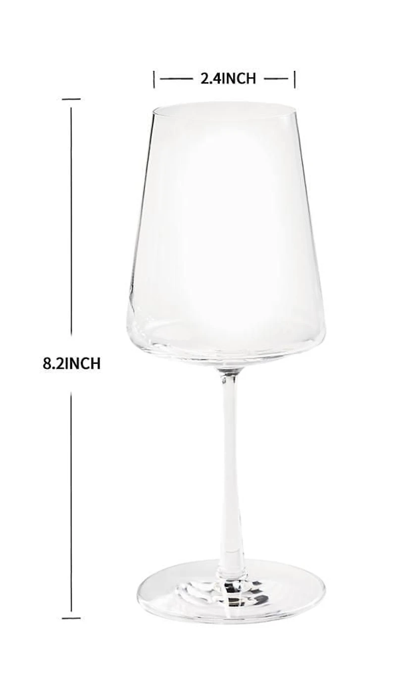 Better Homes & Gardens Clear Flared White Wine Glass with Stem, 4 Pack, White Wine Glass