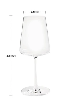 Better Homes & Gardens Clear Flared White Wine Glass with Stem, 4 Pack, White Wine Glass