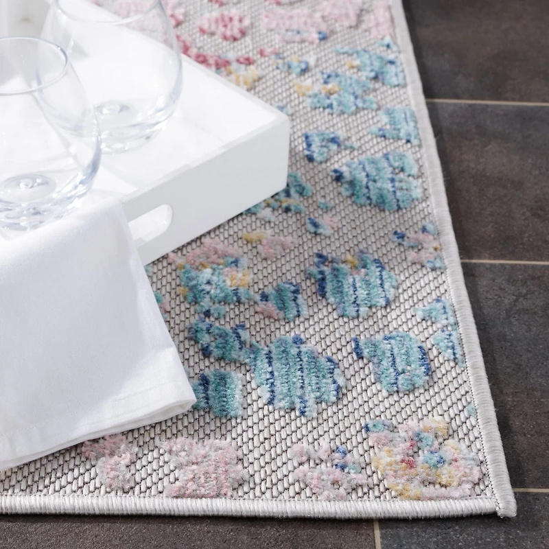 SAFAVIEH Cabana Lue Abstract Indoor/Outdoor Area Rug