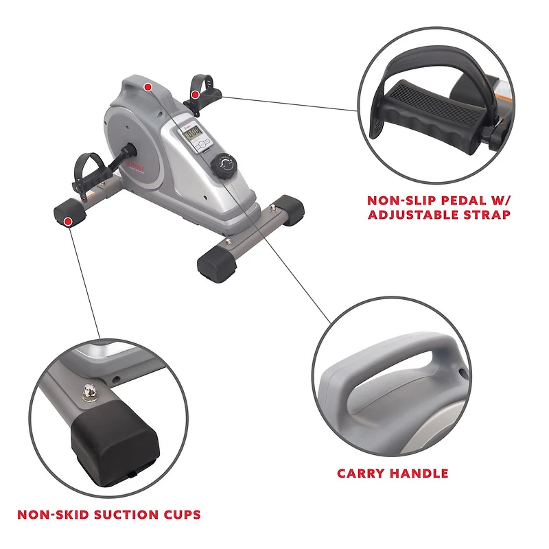 Sunny Health & Fitness Magnetic Mini Exercise Pedal Cycle - SF-B020026