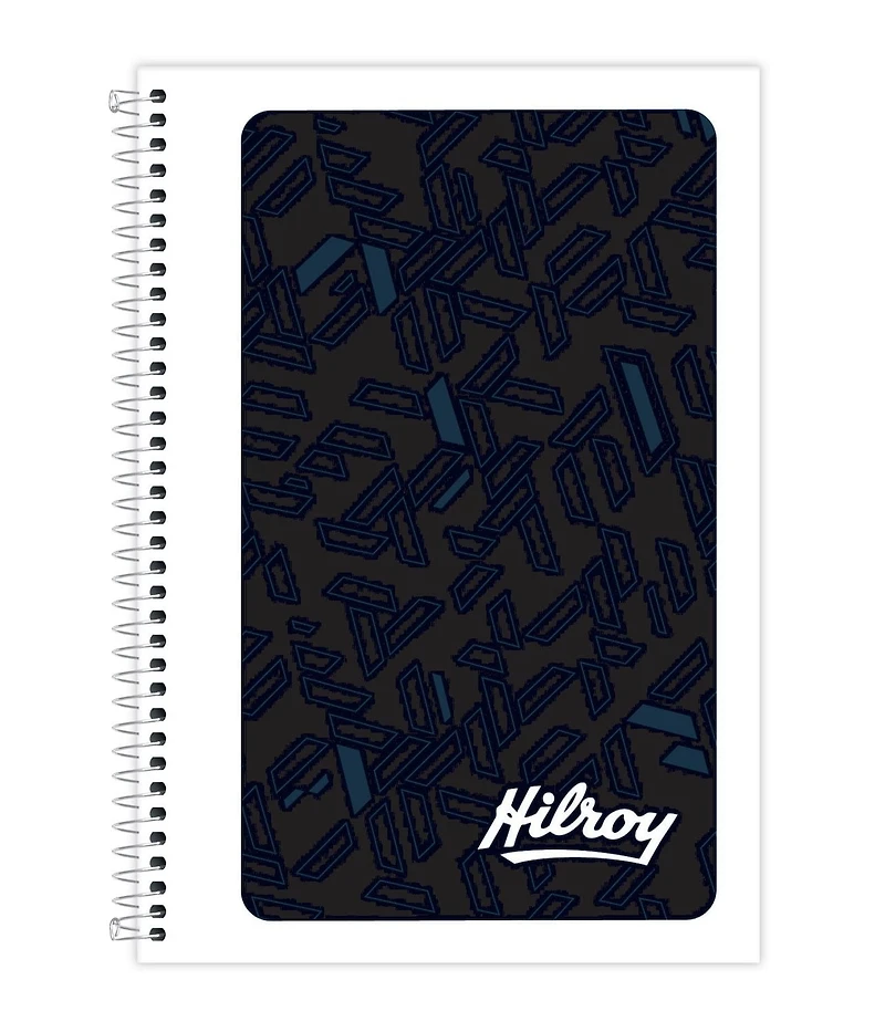 Hilroy® Lunix Memo Book, Side Bound 96 Pages, Black, Notebook