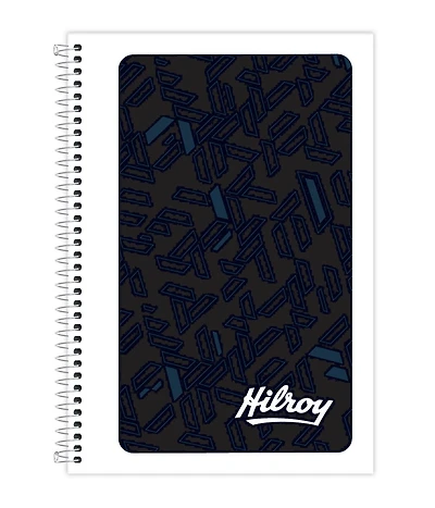 Hilroy® Lunix Memo Book, Side Bound 96 Pages, Black, Notebook