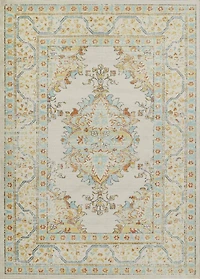 ECARPET Esme 6'7" x 9'6" Traditional Area Rug for Living Room, Bedroom, Dining Room, Entrance, Hallway and More.