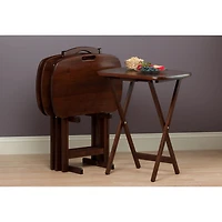 Winsome Lucca 5-Piece Set TV Tables with Handle - 94577
