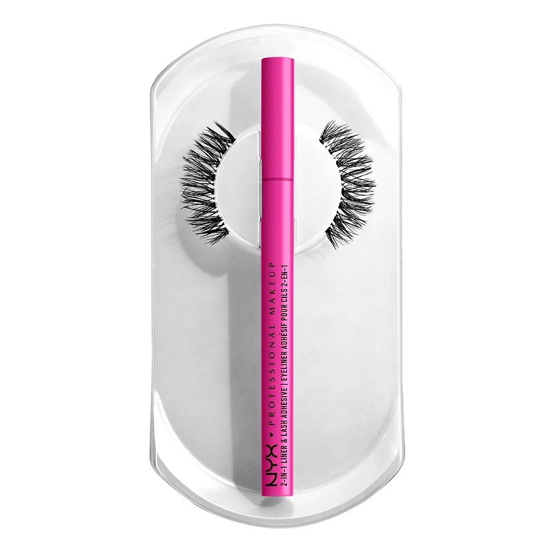 NYX PROFESSIONAL MAKEUP, Jumbo Lash!, Vegan False Lashes, Reusable - EGO-FLARE, Stackable vegan, false lashes