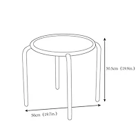 Mainstays Patio Stacking Side Table - Black