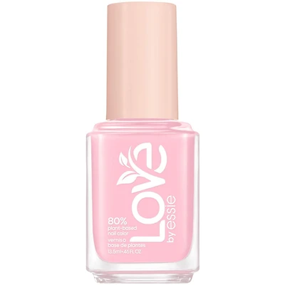 essie plant-based vegan nail polish, creamy finish, 8-free, free in me, pink, 13.5ml