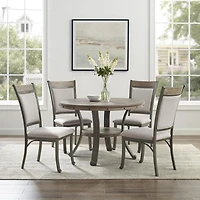 Trager Dining Table, Pewter