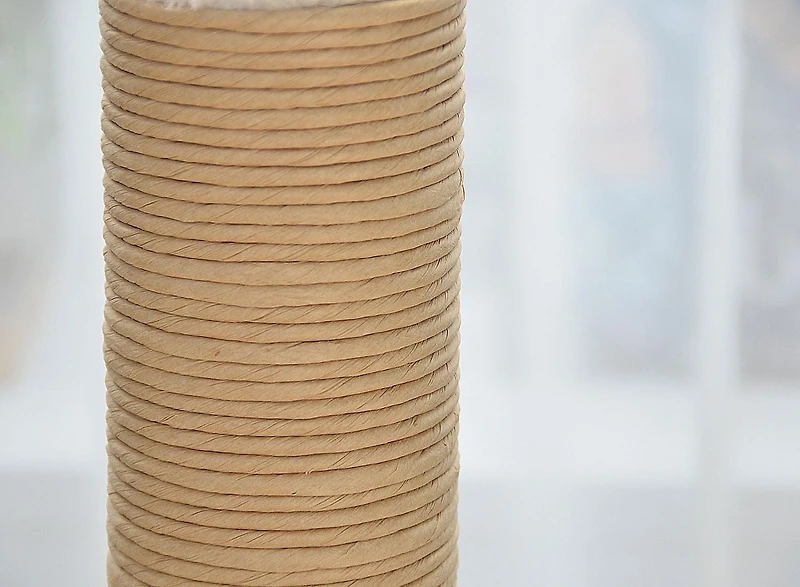Vibrant Life Premium Cat Scratch Post, 24.2 Inch Paper Rope Post with Toys
