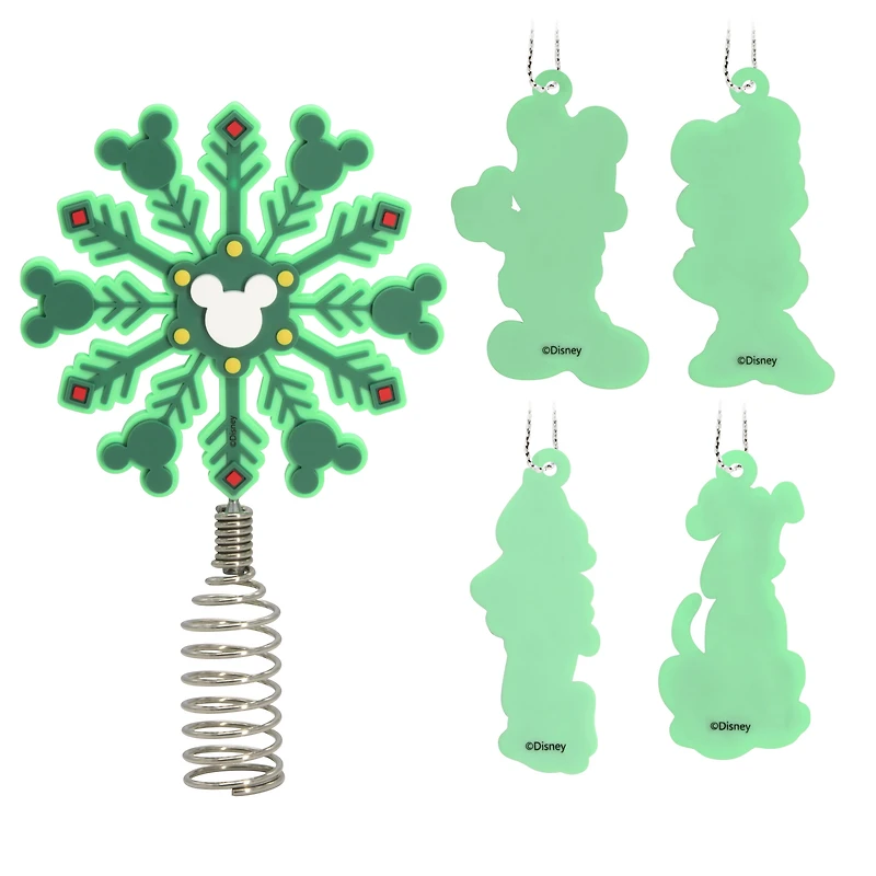 Hallmark Mini Christmas Tree Topper and Ornaments (Disney Mickey Mouse and Friends), Set of 5