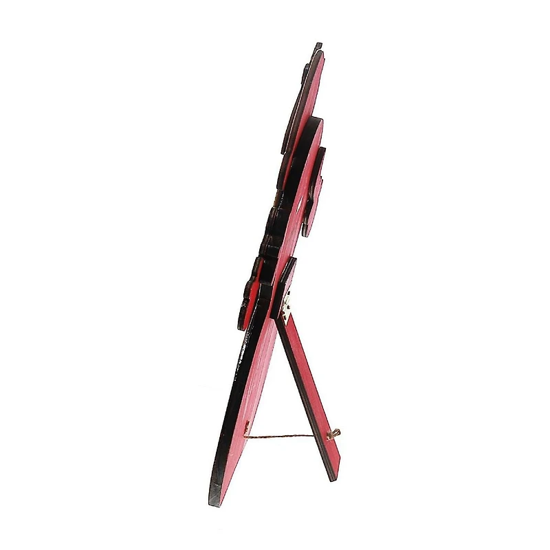 Merry Christmas Wooden Santa Stand Easel Back Small