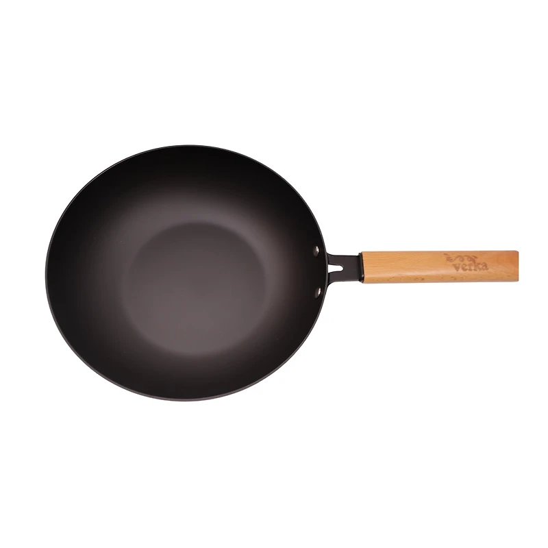 Karahi anodisé Verka avec couvercle