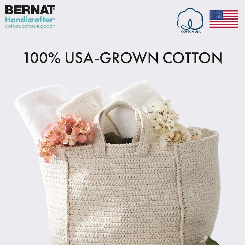 Bernat® Handicrafter® Ombre Yarn, Cotton #4 Medium, 12oz/340g, 573 Yards