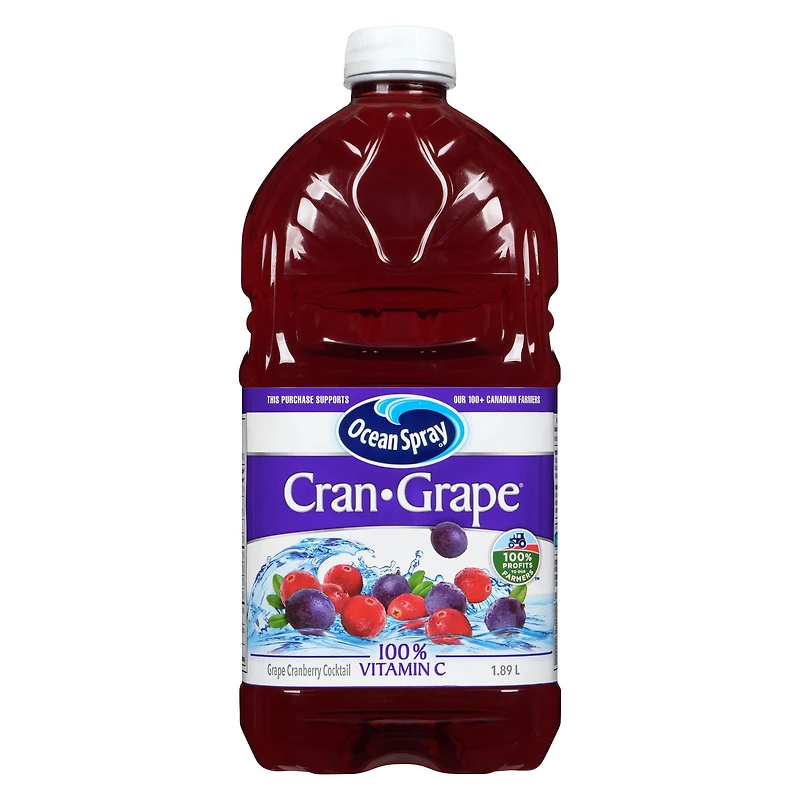 Cocktail aux raisins et aux canneberges Ocean Spray 1,89 l