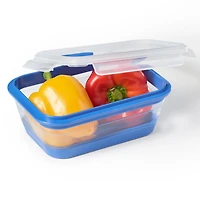 Starfrit LocknLock Contenant Repliable 1,2L/40oz, Hermétique, Étanche, Sans BPA, Gain de Place, Silicone, Va au Micro-ondes Congélateur et Lave-vaisselle, Couvercle à Valve, Compact Gagnez de l’espace avec le contenant pliable LocknLock 1,2 L de Starfrit. Réduit à moins de la moitié de sa hauteur. Hermétique, sans BPA. Va au micro-ondes, congélateur et lave-vaisselle. Parfait pour petits espaces, voyages et pique-niques.