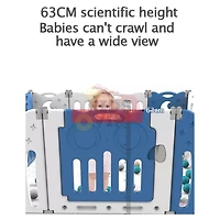 KidsVIP 20 Panels Indoor/Outdoor Foldable Playpen, Fence, Safety Play yard with Activity for Toddlers and Infants