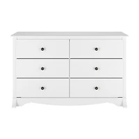 Prepac Monterey White Children’s 6-Drawer Dresser