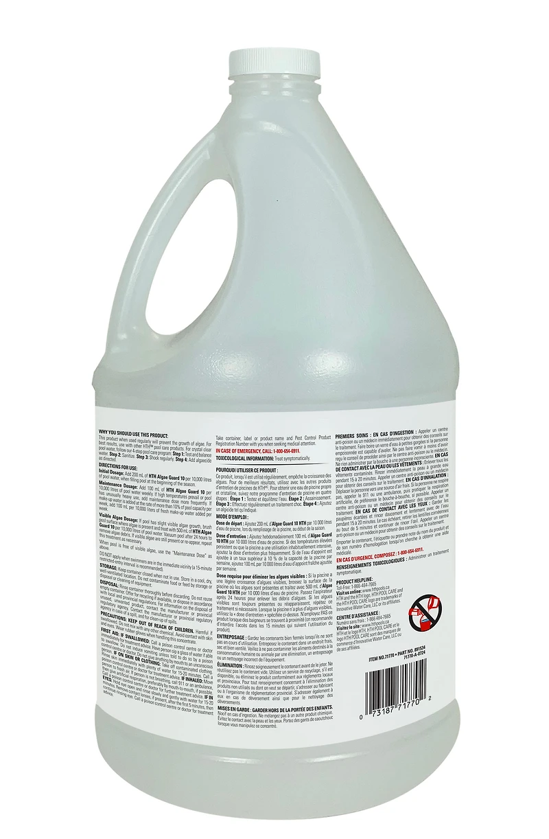 hth® algae guard 10, 3.6L