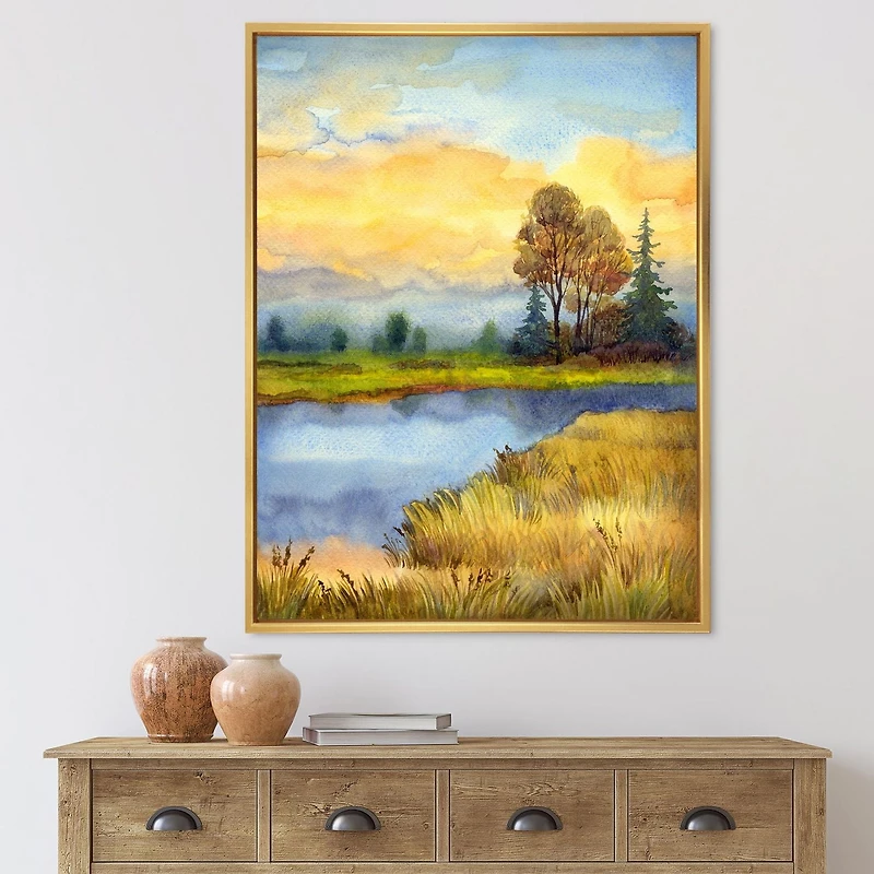 Designart The Awakening of Nature FLOAT FRAME WALL ART