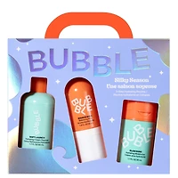 Bubble Skincare Silky Season  Routine hydratante en 3 étapes, avec Soft Launch nettoyant facial, Bounce Back tonique , Slam Dunk crème hydratante visage