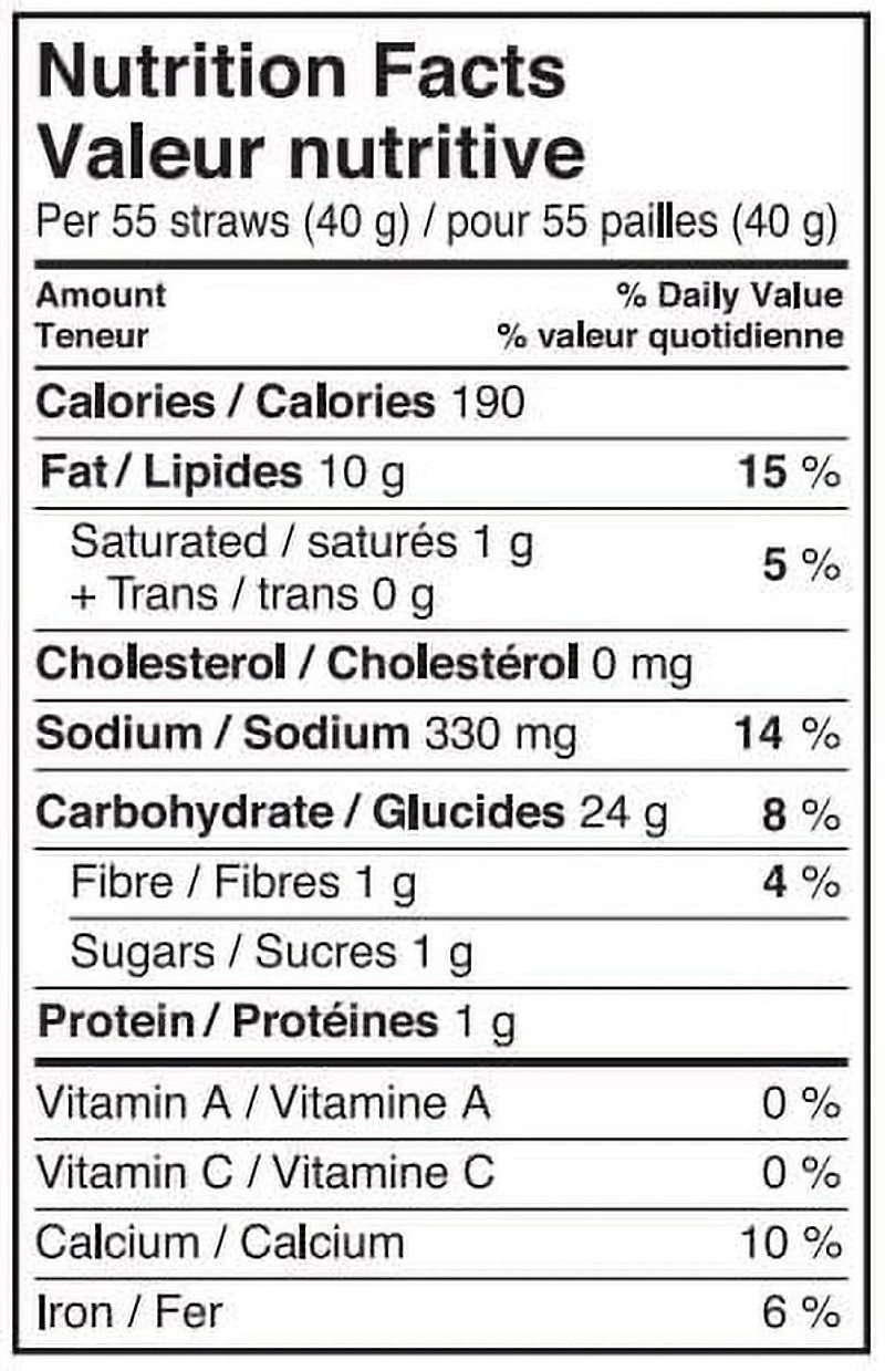 Sensible Portions pailles aux légumes de jardin Romarin et huile d'olive