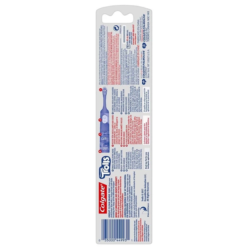 Colgate Kids Battery Powered Toothbrush, Trolls, Extra Soft