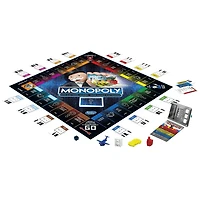 Monopoly Super banque électronique, unité bancaire électronique, jeu sans billets de banque, avec récompenses, technologie sans contact, dès 8 ans À partir de 8 ans