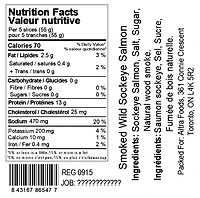 FROZEN FISH - FRENCH M - saumon sockeye fumé PY