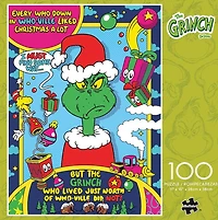 Buffalo Games Grinch Ball 100-Piece Interlocking Jigsaw Puzzle for Children Ages 6+
