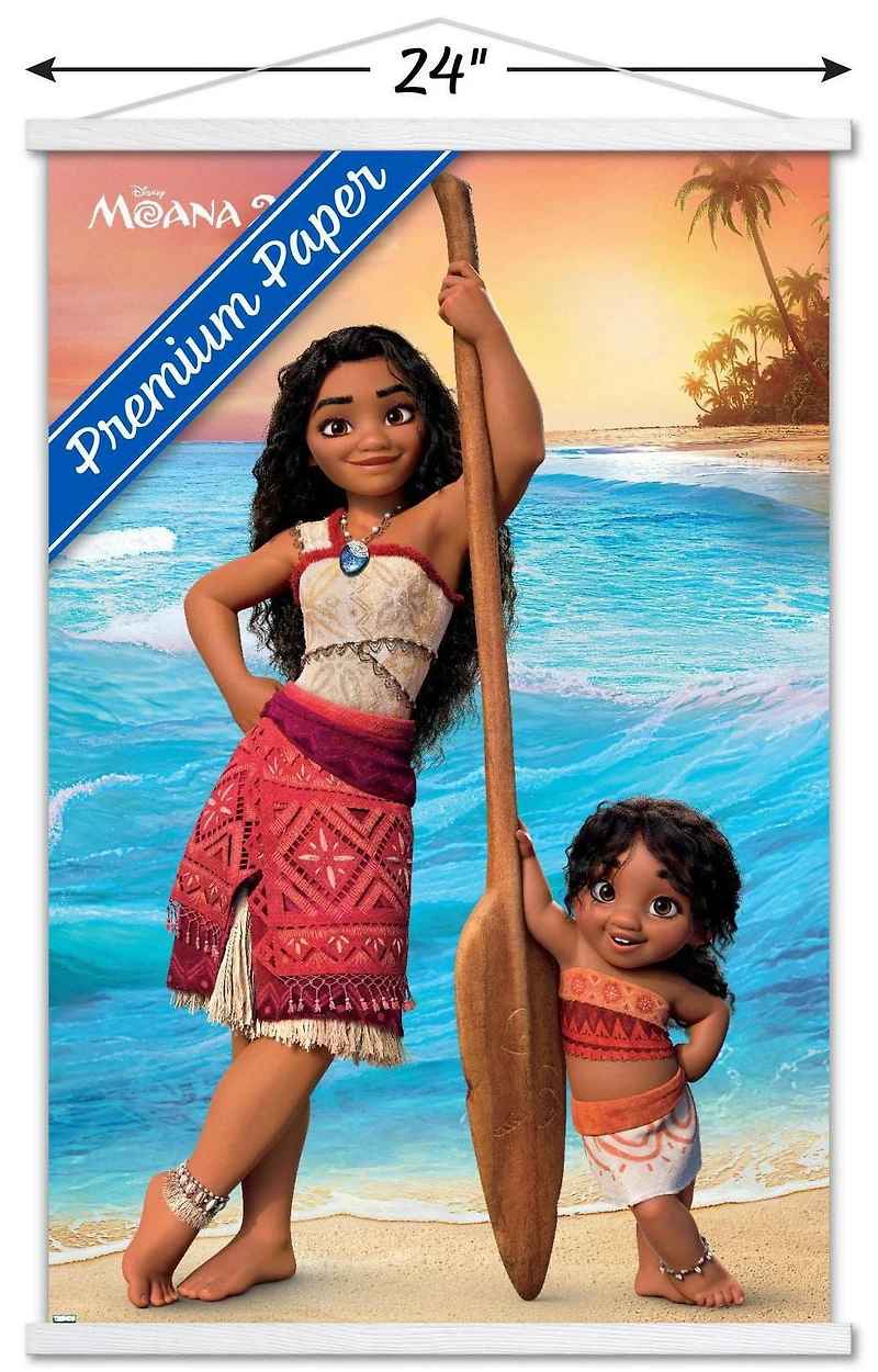 Disney Moana 2 - Moana and Simea Wall Poster, 22.375" x 34" Framed