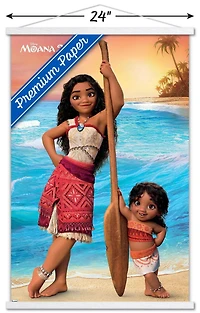 Disney Moana 2 - Moana and Simea Wall Poster, 22.375" x 34" Framed