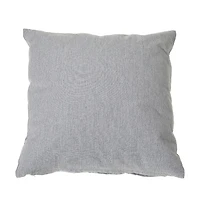 Chambray Cushion With Zipper (Light Gray) - Set of 2