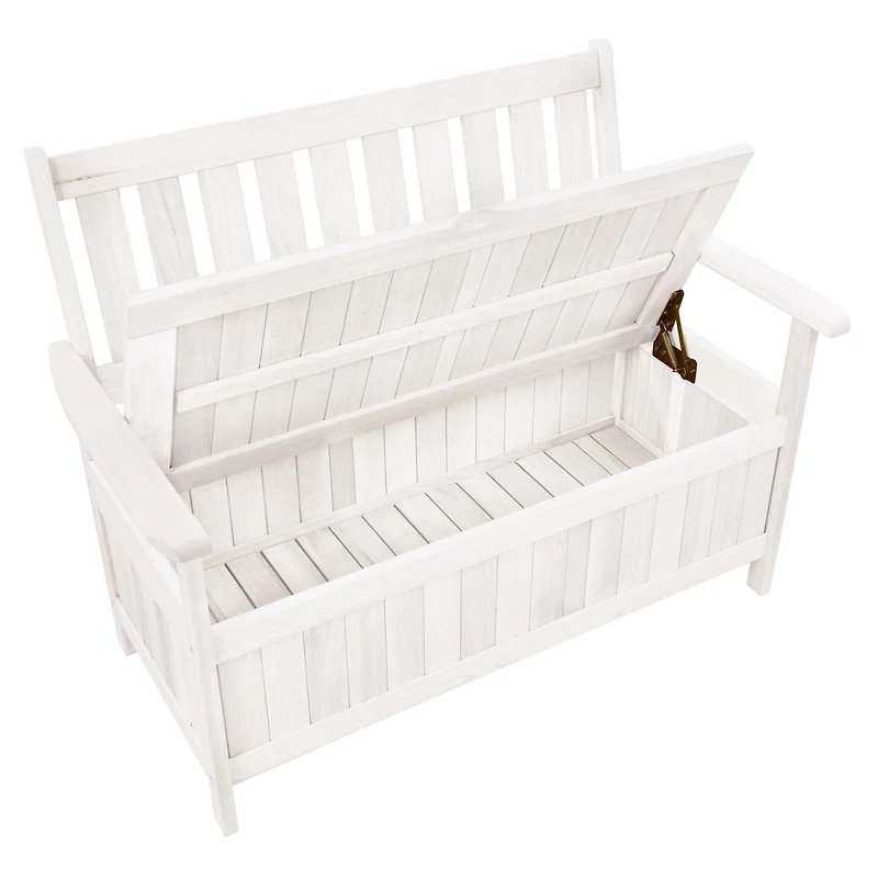 Banc de rangement extérieur den bois massif Miramar