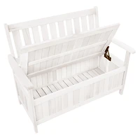 Banc de rangement extérieur den bois massif Miramar